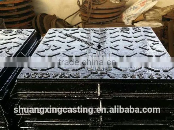 Ductile Iron Manhole Covers With Different Size and Type Cast Iron Heavy Duty Manhole Covers Sizes for Sale photo-2