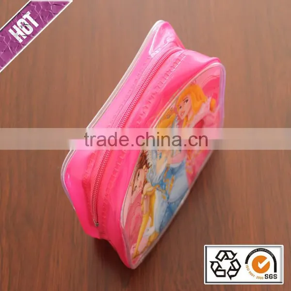 Chinese Factory Printing Bags Pink Princess Little Girl Cartoon Zip Lock Bag School Bag For Girl photo-3