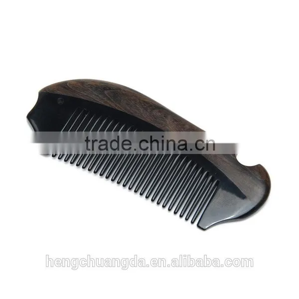 Nature Fish Shaoed Customized Sandal Wood Hair Comb photo-3