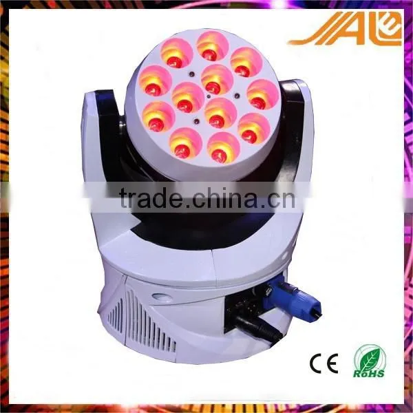 Newest 12x10w 4in1 Led Unlimited Rotation Moving Head Light