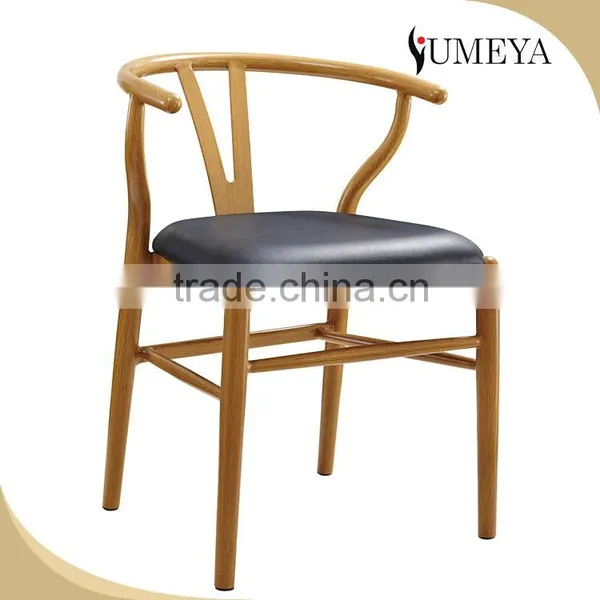 Commercial Furniture Leather Seat Bistro Chair Dining Room Restaurant Custom Wooden Dining Chair photo-3