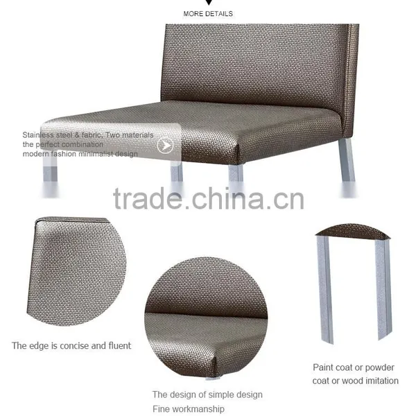 Modern Restaurant Chair Wholesale Stainless Steel Legs Dining Chair photo-2