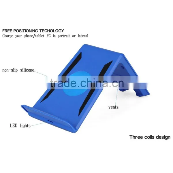Wireless Charger, Qi 3 Coils Wireless Charging Stand B6 for Samsung Galaxy S7 S7 Edge S6 S6 Edge Note5 S6 Edge Plus photo-3