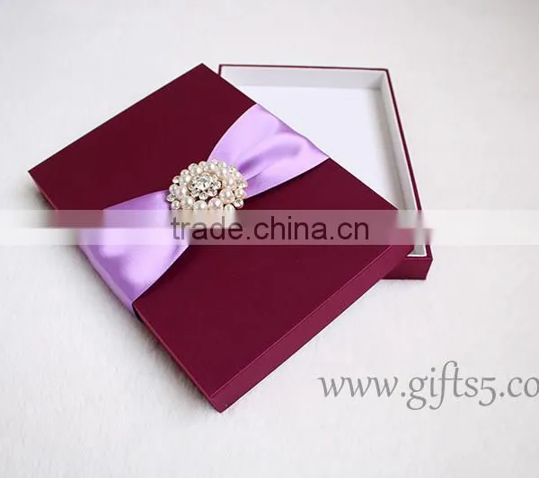 Custom Handmade Luxury Violante Wedding Invitation Boxes photo-3