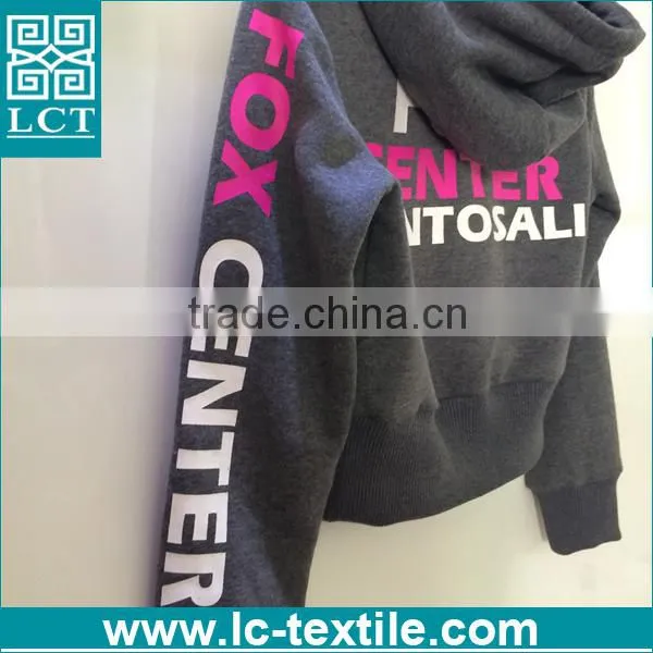 New Products Top Level Trendy Pullover Womens Hoodies With Silk Screen Print photo-3