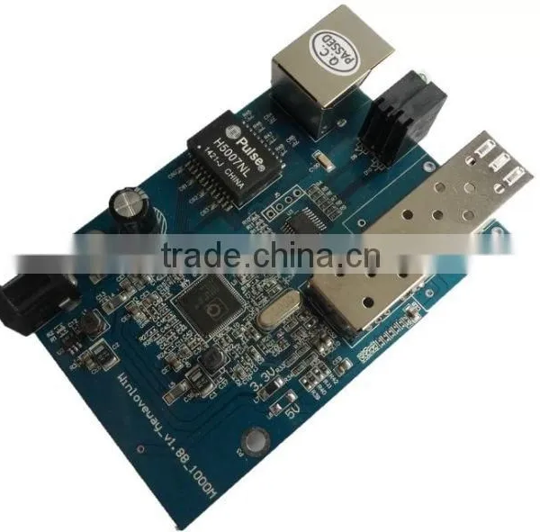 BIDI WDM Single Fiber 10/100/1000M 1310/1550 20km LLF LFP Sfp Fiber Optic Media Converter Oem Factory photo-4