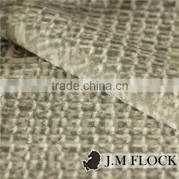 Coffee Plain Pattern 100% Polyester Back China Flocking Plain, Sofa Upholstery Textile Fabric photo-4