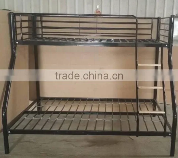 UK MARKET 3 people bunk bed with wooden step /metal bunk bed