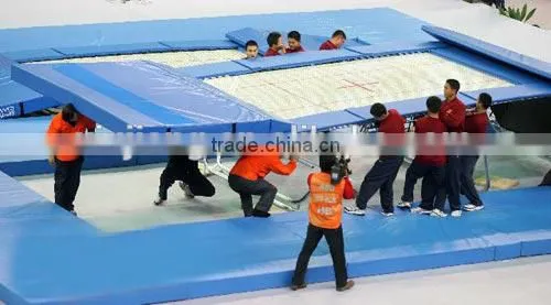 Trampoline Park Professional Gymnastics Equipment, Cheap Adult Bounce House for Sale photo-3