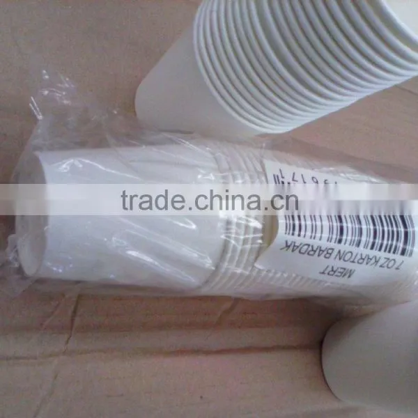 Single Wall PE Coated White Paper Cups for Coffee or Tea photo-6