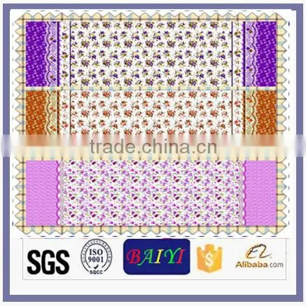 100% Polyester Fabric Wholesale Flower Print Style Printed & Dyed Fabric Wide Width Microfiber Bedsheet photo-2