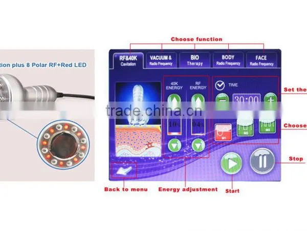 Weight Loss Equipment!!! 5 in 1 Vacuum Cavitation Slimming Machine With CE photo-2