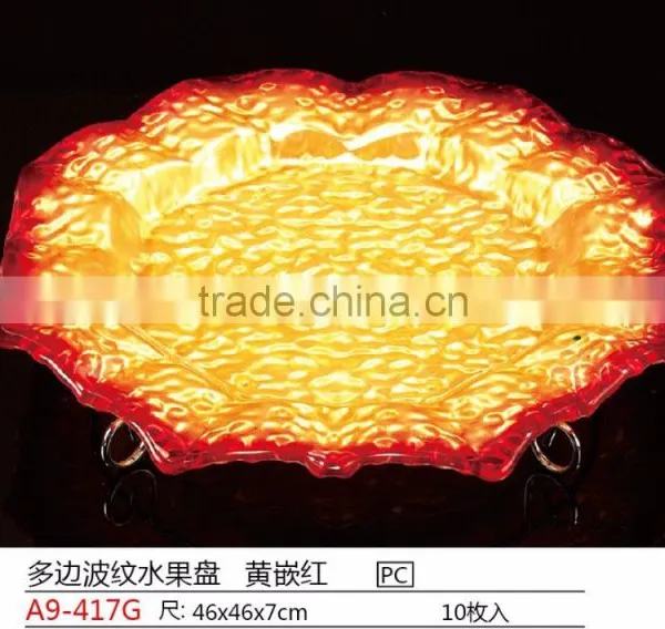 Disirable Plastic Wavy- Edge Fruit Plate photo-3