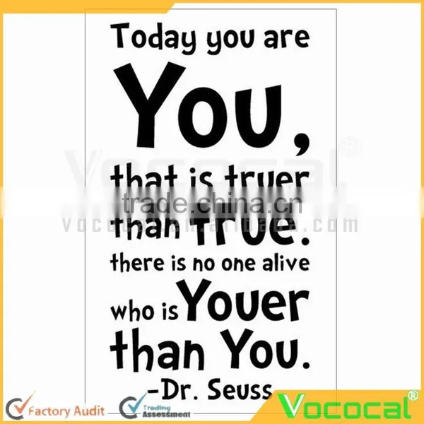 Today You Are English Proverb Words Wall Lettering Stickers Wall Decal Sticker Child Home Decor photo-3