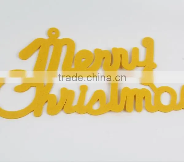 40cm Non-woven Fabrics Yellow English Letters Cards Merry Christmas Letters The Christmas Tree Decorations photo-4
