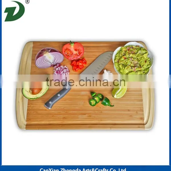 Wooden Cutting Board With Knife