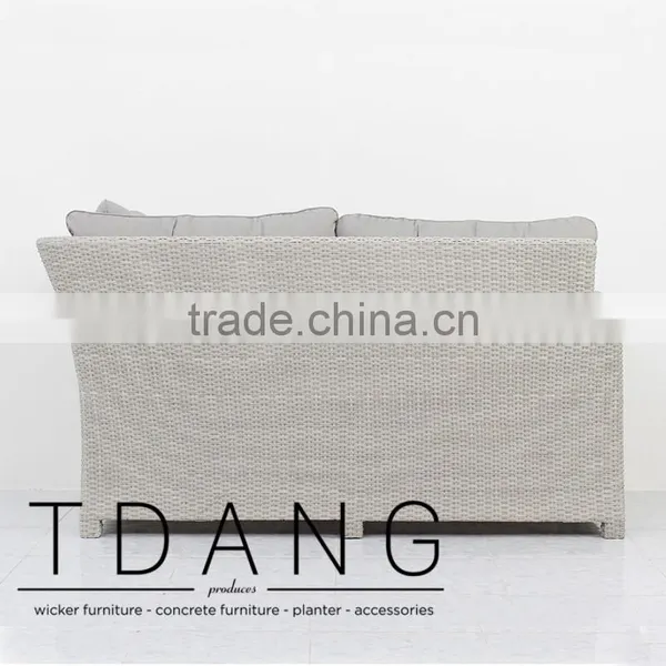 Watson Right Hand Wicker Bench - Vietnam Patio Furniture - Poly Rattan Furniture photo-4