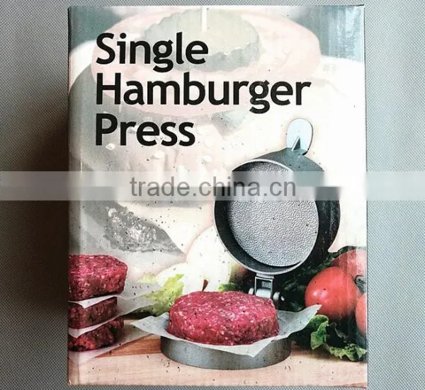 Heavy Duty Mini Single Cast Aluminium Burger Patty Press Maker photo-5