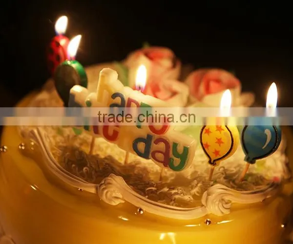 Character and Balloon Happy Birthday Candle photo-2