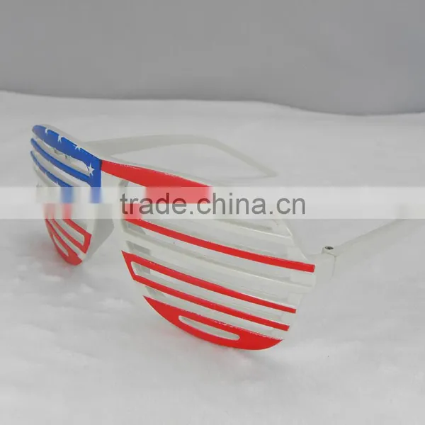 Plastic Shutters Flag Glasses photo-3