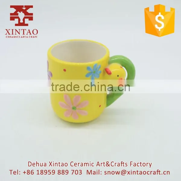Handmade Cock Cartoon Ceramic Mug for Drinking Tea/coffee photo-3