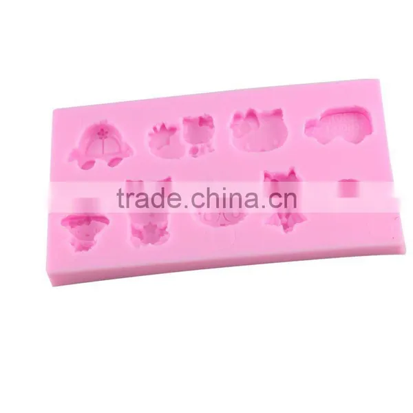 High Quality Silicone Mold 3D Chocolate Fondant Cake Baking Tools KT CAT Tools 1688 Agent photo-3