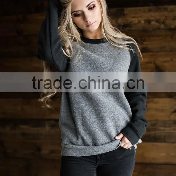 Jersey Baseball Classic Unisex Eco Fleece Ribbed Neckline Raglan Sleeve Baseball Sweater Mens Crewneck Sweatshirt photo-3