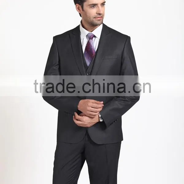 Stripe Notch Lapel 3pcs Business Suits for Man/ Suit Men photo-2