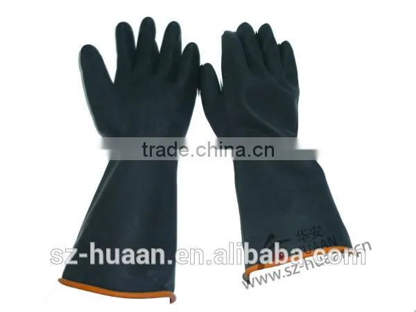 Good Quality Rubber Gloves Heavy Duty Chemical Protection Gloves photo-3