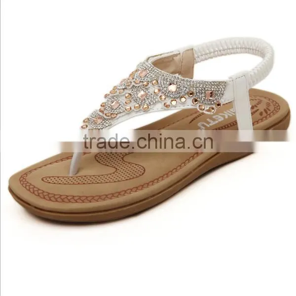 Zm50192b 2017 New Style Women Sandals Wholesale Sweet Beach Shoe Lady photo-2