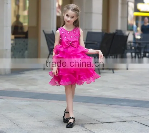 Hot Sale Net Fabric Ball Grown Dress for Baby Girl Summer Dress for Girl Ruffle Skirt Sleeveless photo-6