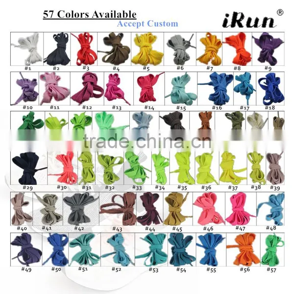 10mm Flat Plain Sneaker Shoelaces~Flat Shoelaces~Fat Shoe Laces~Fat Athletic Shoe Laces~NO MOQ~57 Colors Available~Accept Custom photo-6