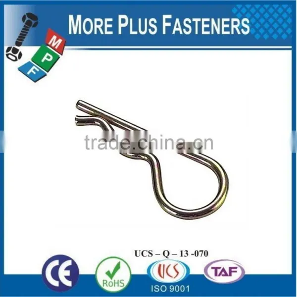 Made in Taiwan Hitch Pin Clip or R Clip or R Pin or R Key Carbon Steel Zinc Plated photo-6