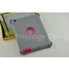 Apple Gray / Pink Ipad Hard Shell Cover , TPE 3 Layers For Ipad 4