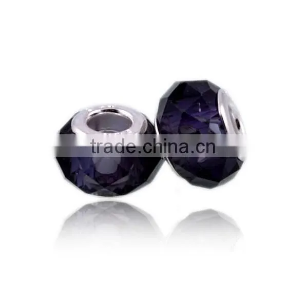 Charm Bead Fit European Bracelets,DIY Glass Crystal Murano Charm Beads photo-4