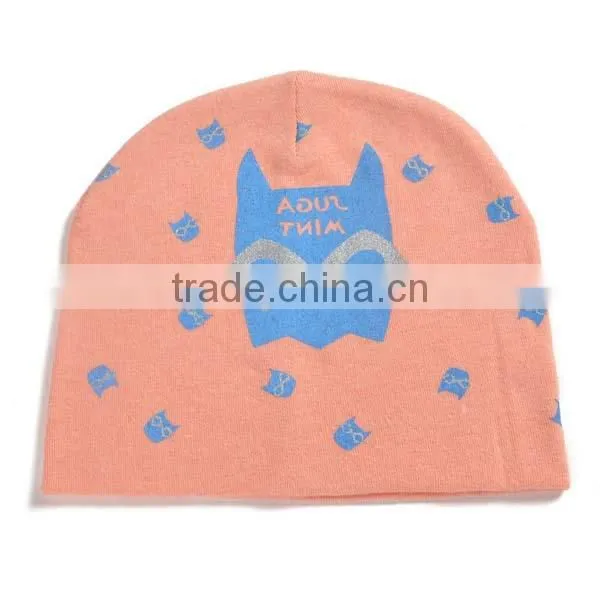 Winter Korea Style 100%cotton Cute Boys&girls Bat Pattern Baby Hat Bonnet photo-4