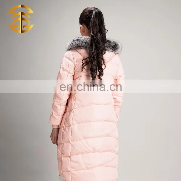Latest Genuine Outdoor Women Winter Light Down Jacket With Fox Collar photo-4