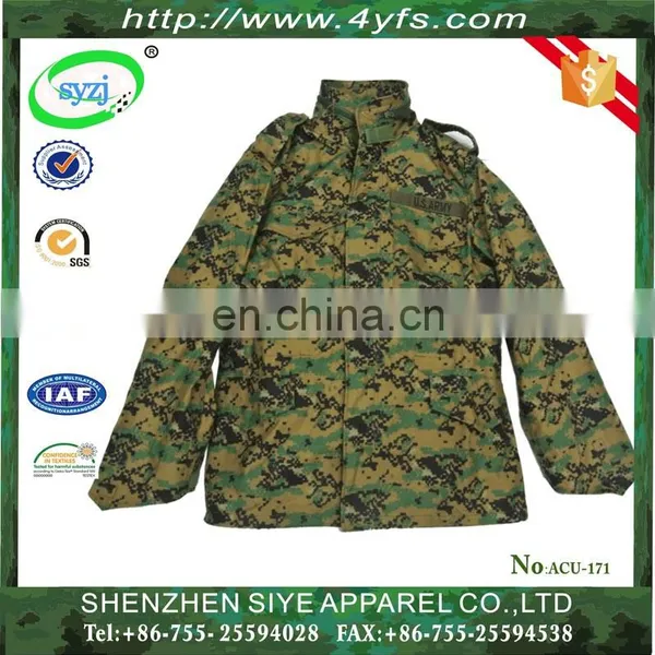 Wholesale Army Woodland Camouflage M65 Parka Jacket