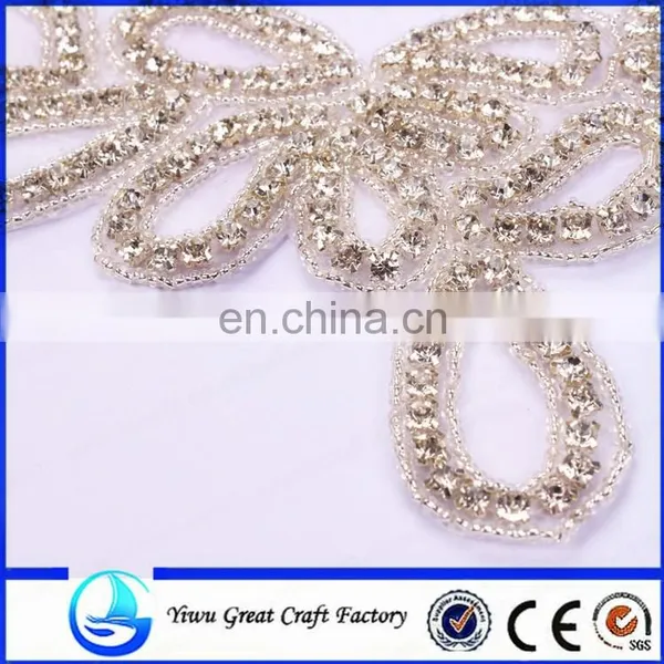 Wedding Bride Luxury Lane They Claw Drilling Beaded Dress Marriage Gauze Skirt Garment Accessories photo-2