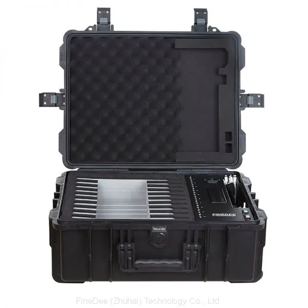 Mobile IPad Cart With Backup Lithium Battery- Portalbe Charging Station for IPad & Tablet photo-4