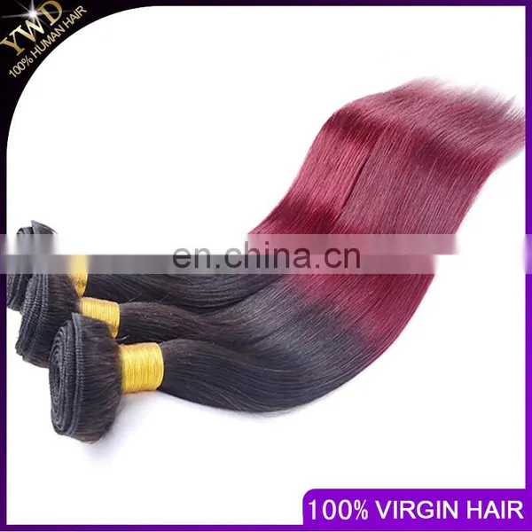 Virgin Peruvian Hair Extensions Ombre Peruvian Virgin Hair Straight Two Tone Ombre Peruvian Hair photo-6