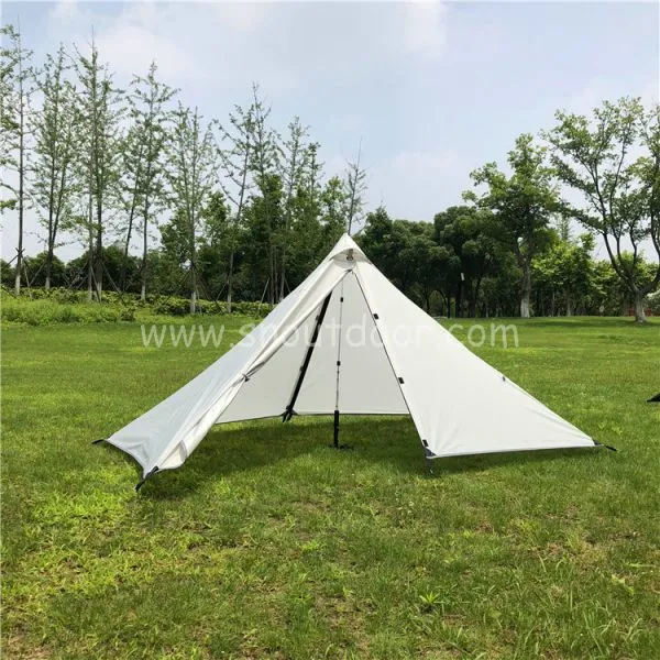 Oudoor 1 Person Pyramid Tent Rodless Backpacking Waterproof Lightweight Hiking Camping Hiking Ultralight Tents photo-2