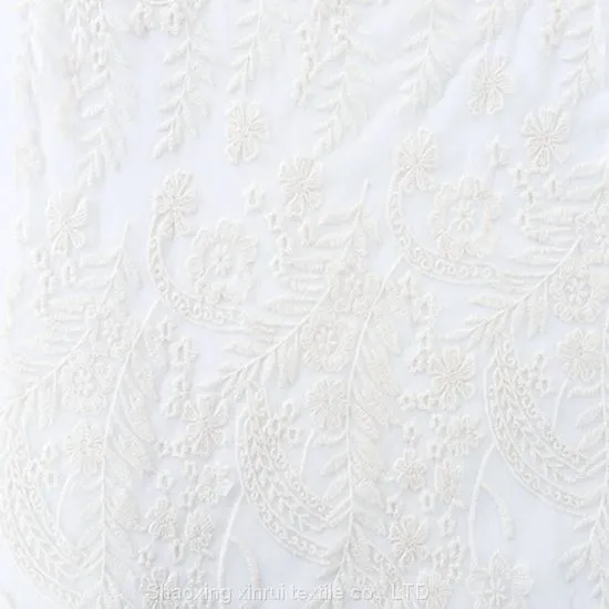 Net Guipure Lace Cotton Border Embroidery Fabric photo-2