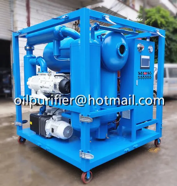 Double Stage Vacuum Transformer Oil Reproductive Machine With Resistance To High Voltage, Dielectric Oil Particles or Sludge Flushing System, Old Transformer Oil Recycling Machine photo-2