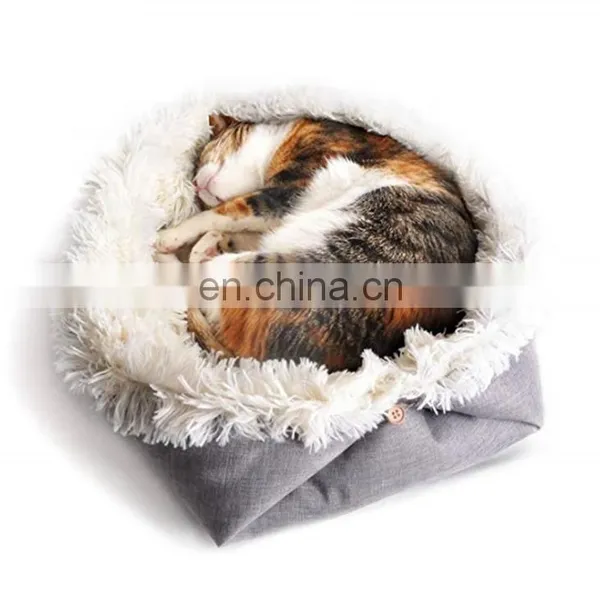 Foldable Pet Bed Mat Soft Fleece Cat House Bed Washable Dog Bed & Cozy Mat photo-2