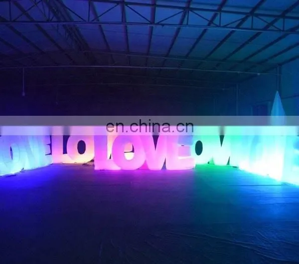 Inflatable Letter LOVE White Fabric Lighted Inflatable LED Tube Decoration for Wedding Party photo-6