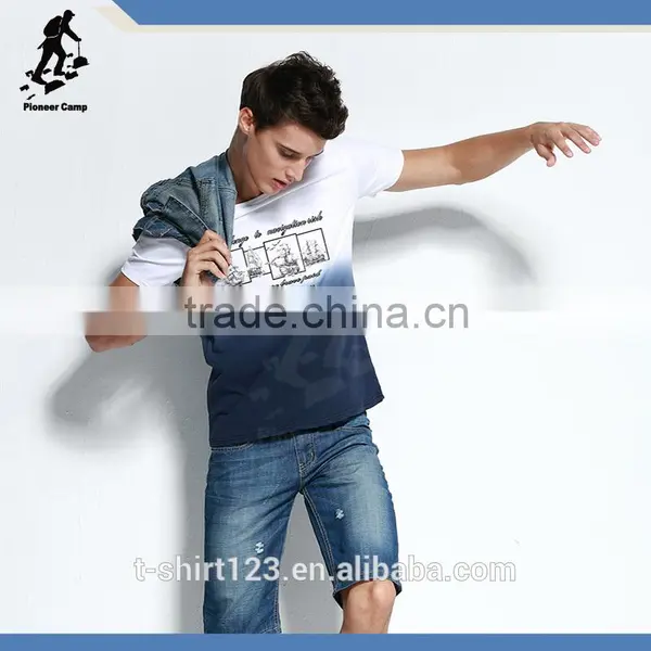 2015 Scoop Neck t Shirt for Men With Sublimation Print , t Shirt Wholesale photo-5