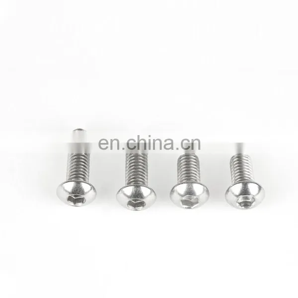 SS304 Stainless Steel Hexagon Socket Screws Round Pan Head Mushroom Head photo-2