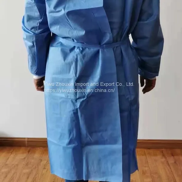 Level 2 SMS 45gsm Velcro Threaded Cuff Isolation Gown photo-2