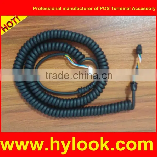 OEM Curly Sprial Cable for Verifone Nurit 8210 Base and Handset photo-3